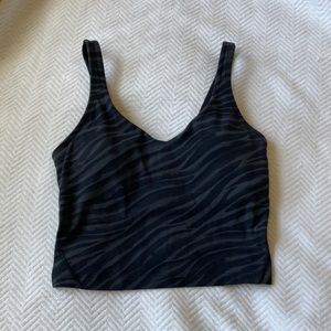 Lululemon Align Tank l Black and Grey Zebra Print